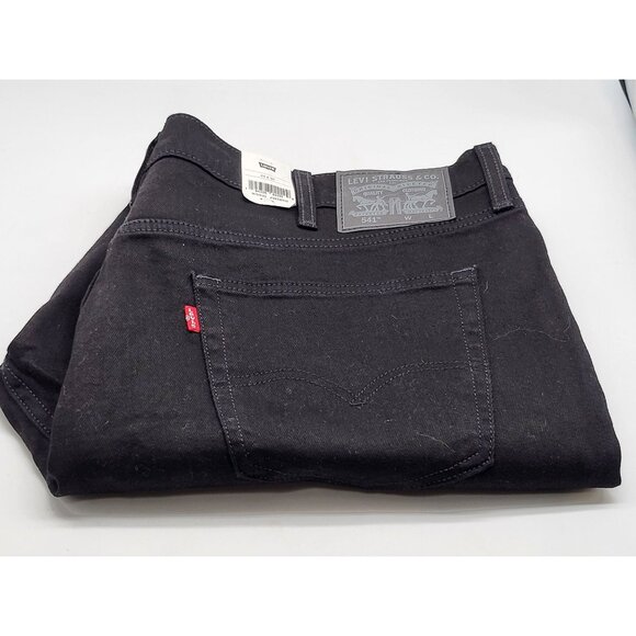 Levi's Men's Big & Tall 541 Athletic Tapper Fit Stretch Jeans 44 x 30‎ Black - Picture 2 of 6